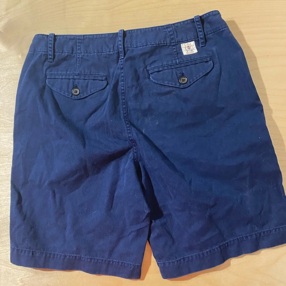 Ralph Lauren Navy Blue Flat Front Shorts 6 (PQ)
